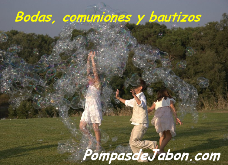 Burbujas para bodas, bautizos y comuniones
