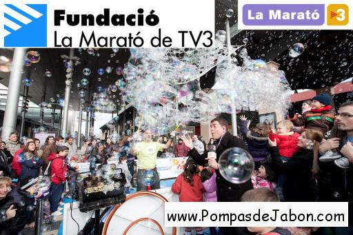 Burbujas de jabn solidarias con fundaciones